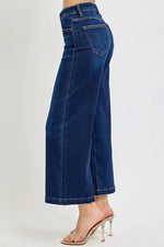 RISEN High Rise Crop Wide Jeans - Ladyez