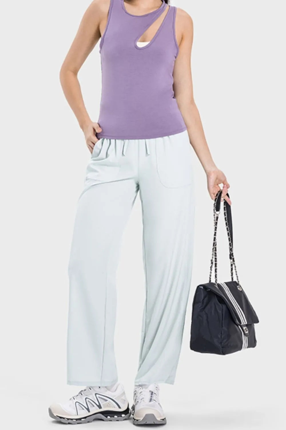 Millennia Drawstring Pocketed Active Pants - Ladyez