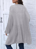 Open Front Long Sleeve Cardigan