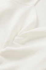 Ruched Sweetheart Neck Long Sleeve Sweater