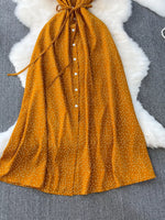 Polka Dot Button-Down Dress