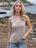 Tie Shoulder V-Neck Sweater Vest