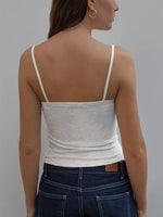 Lace Trim V-neck Cami Top - Ladyez