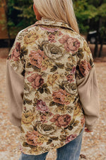 Floral Button Up Long Sleeve Shacket