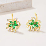 925 Sterling Silver Moissanite Stud Earrings - Ladyez