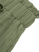 Wide Leg Drawstring Waist Pants