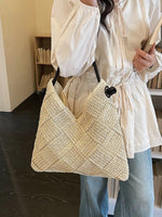 Woven Straw Shoulder Bag