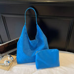 Solid Color Shoulder Bag