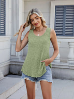 Ribbed Round Neck Tank