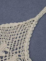 Crochet Fringe Beach Cover Up - Ladyez