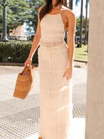 Sleeveless Top and Maxi Skirt Set