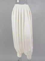 High-Waisted Satin Balloon Pants