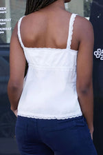 Lace Detail V-Neck Cami