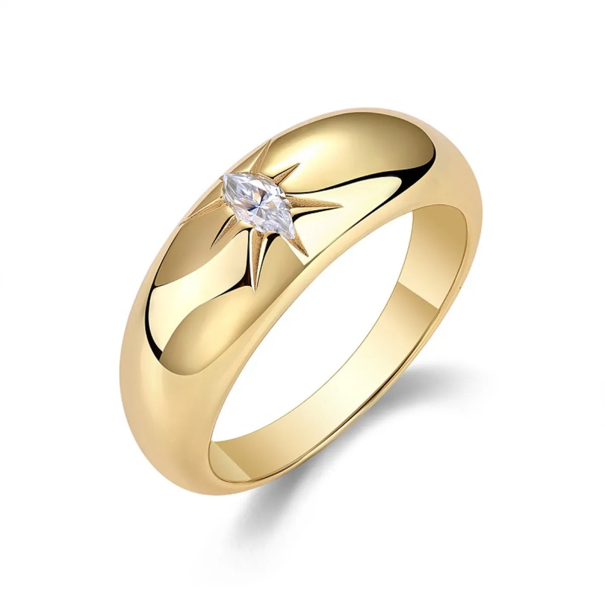 925 Sterling Silver Moissanite Ring - Ladyez
