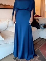 Full Size Elegant Batwing Sleeve Maxi Dress Plus Size