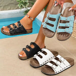 Triple Buckle Adjustable Sandals