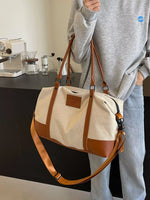 Canvas Leather Trim TravelBag