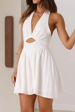 Cutout Halter Neck Mini Dress