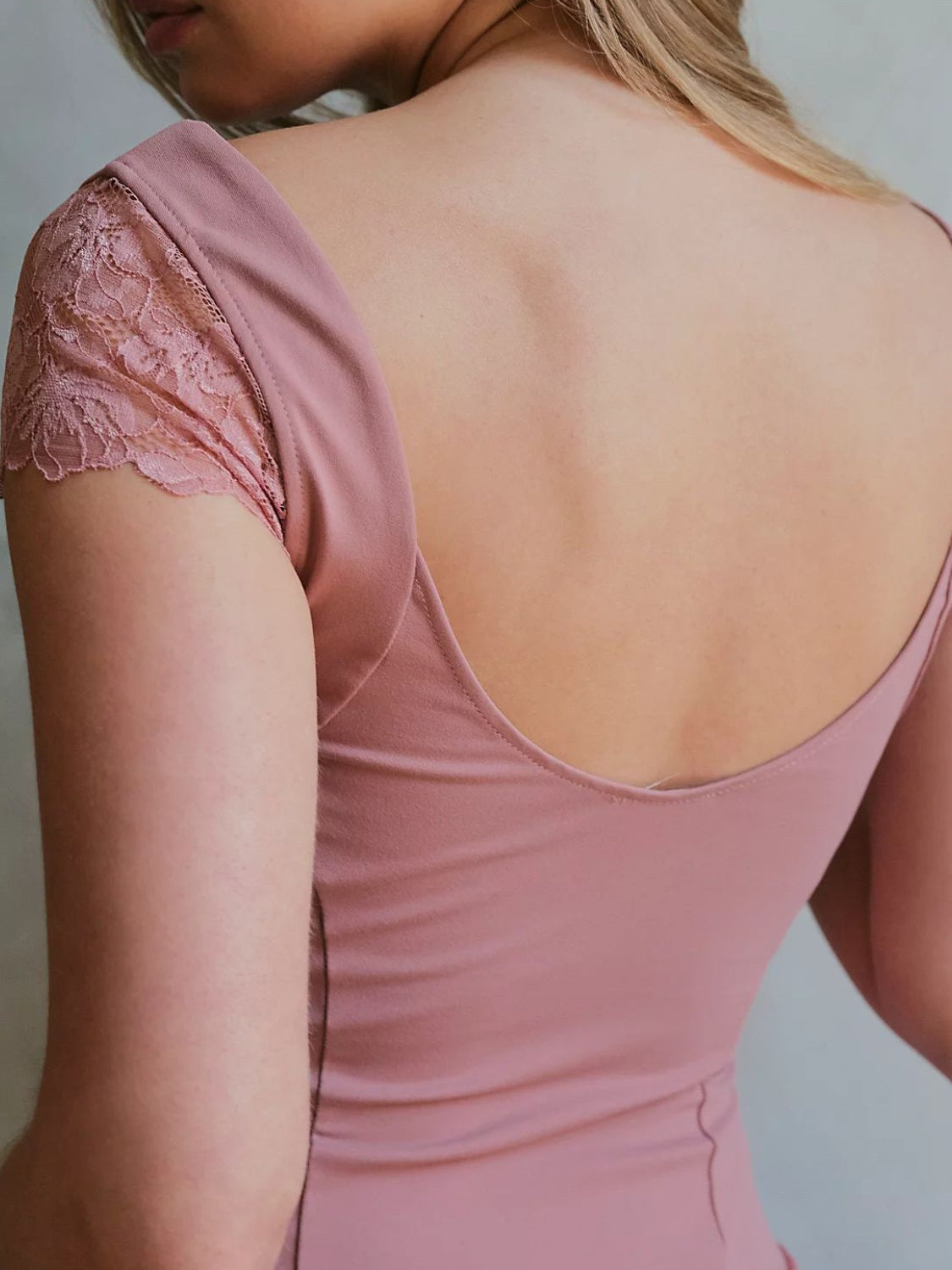 Lace Detail V-Neck Cap Sleeve Top - Ladyez