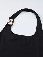 Ribbed Halter Neck Tank