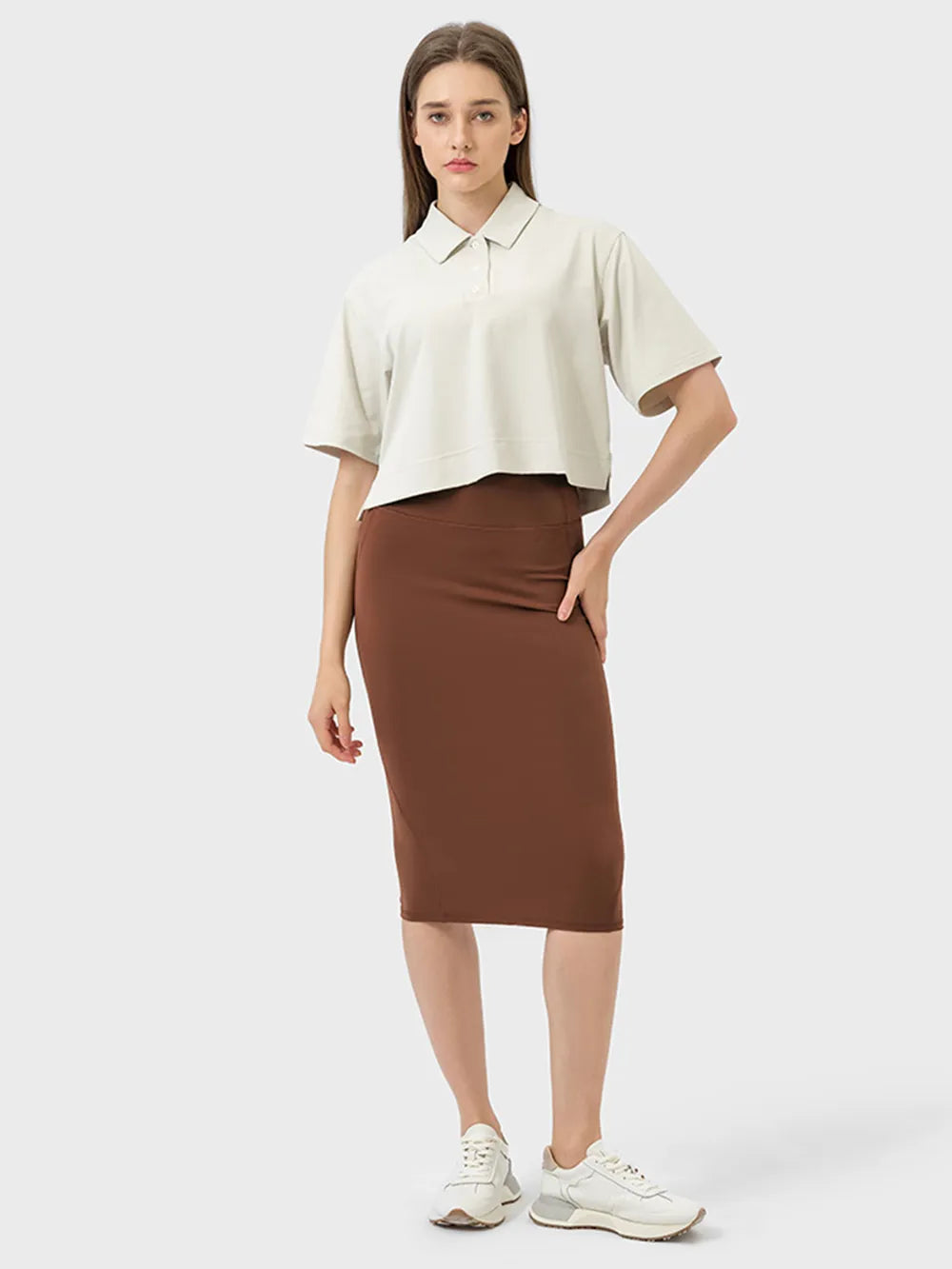 Millennia Slit Wrap Active Skirt - Ladyez
