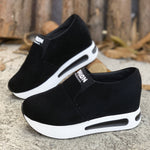 Round Toe Platform Slip-Ons