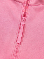 Solid Color Zip Up Hoodie Drawstring Loose Pants Set