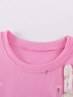 Children's Bunny Applique Casual Dress