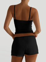 V-Neck Cami and Shorts Set - Ladyez