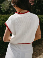 American Flag Knit Sweater Top