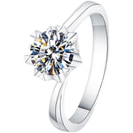 1 Carat 925 Sterling Silver Moissanite Ring