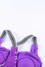 Scoop Neck Wide Strap Tankini Set - Ladyez