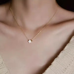 925 Sterling Silver Star Heart Necklace