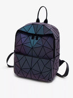 Geometric Adjustable Straps Backpack Bag