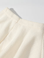 Button Up Short Sleeve Top and Bubble Hem Skirt Set