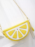 Fruit-Shaped Crossbody Bag with Chain Strap