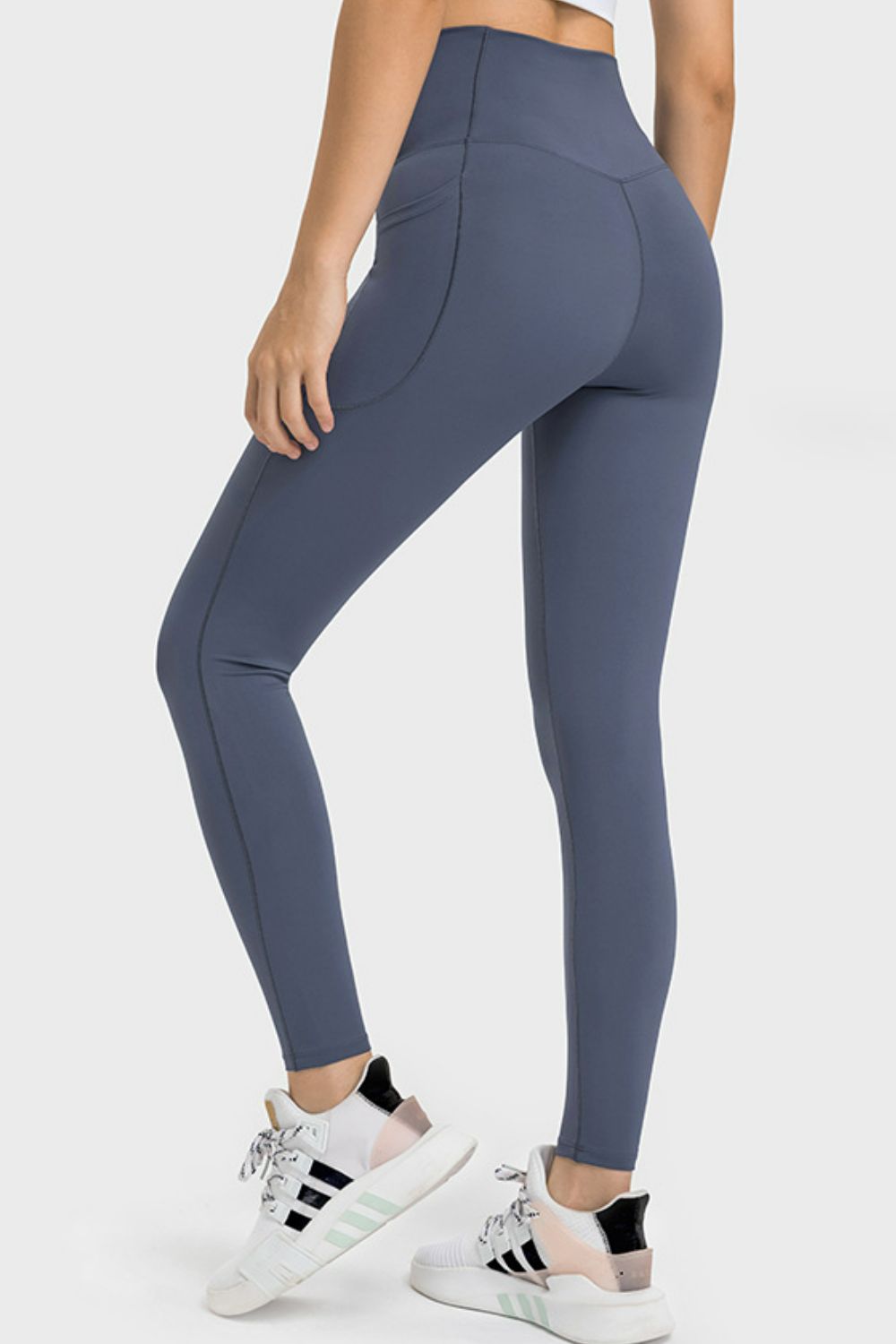 Millennia V-Waist Yoga Leggings with Pockets - Ladyez