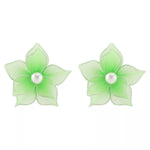 Flower Pearl Stud Earrings