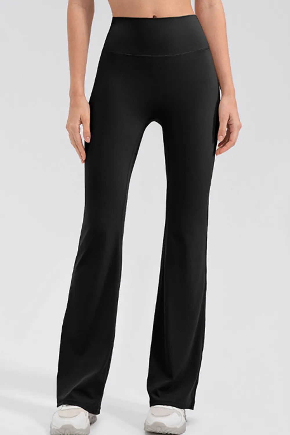High Waist Straight Active Pants - Ladyez
