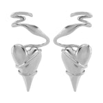 Heart-Shaped Twisted Wire Earrings