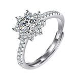 1 Carat Moissanite 925 Sterling Silver Ring