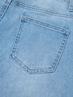 High Rise Barrel Relaxed Patch Pocket Jeans - Ladyez