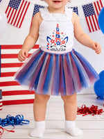 Children's Patriotic Graphic Tutu Dress