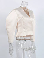 Puff Sleeve Cropped Outerwear
