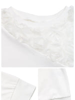 Rose Embroidered Long Sleeve Sweatshirt