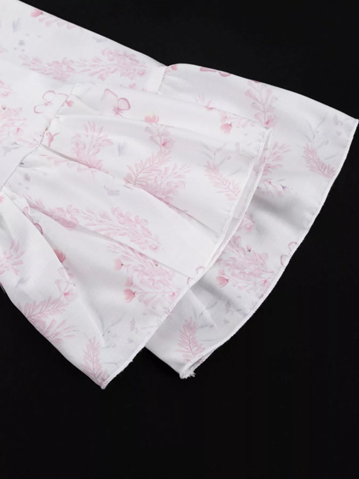 Floral Print Layered Ruffle Dress