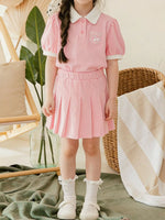 Children's Short Sleeve Polo and Skirt Set