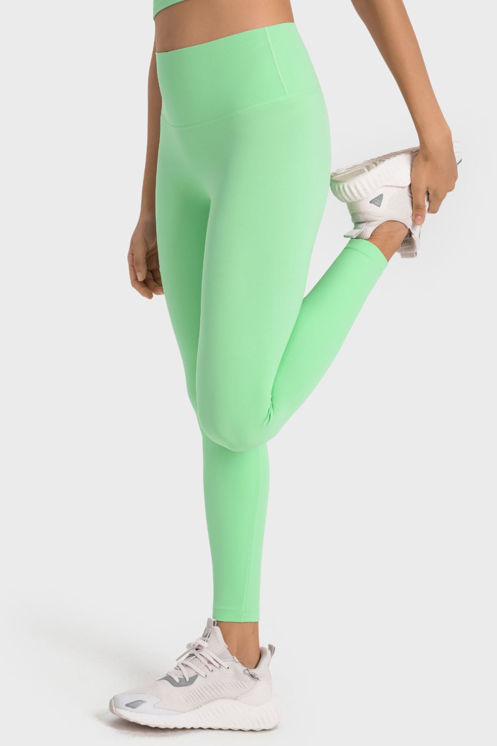 Millennia High-Rise Wide Waistband Yoga Leggings - Ladyez