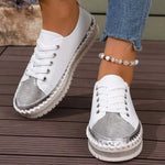 Round Toe Platform Sneakers