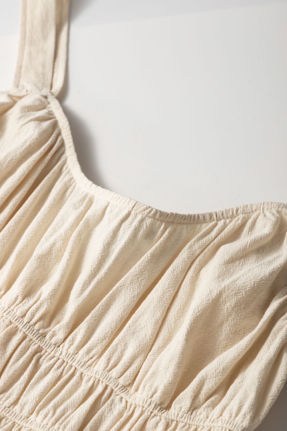 Ruched Sleeveless Wide Leg Jumpsuit - Ladyez
